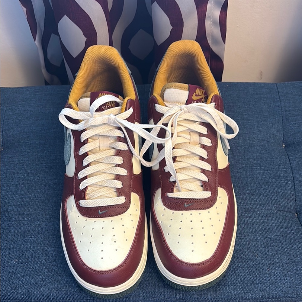 Nike Red and Cream Classic Sneakers